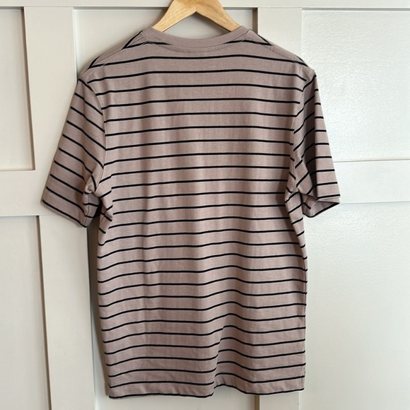 Zara Striped Short Sleeve Tee Shirt Men’s Small NEW - Picture 3 of 6